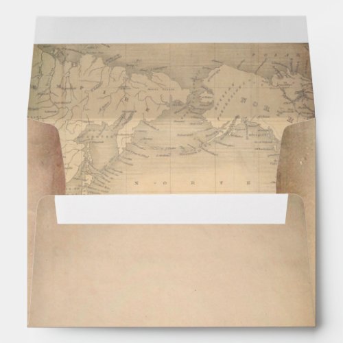 Old Parchment Vintage World Map Envelope - Vintage world map old travel envelopes
