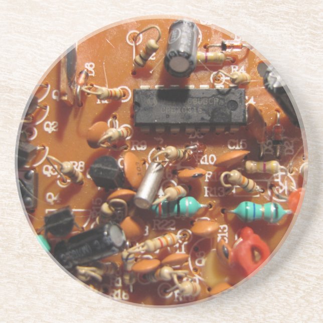 Old PC Board Drink Coaster (Front)