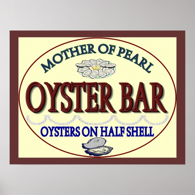 Old Pearl Oyster Bar Poster (Front)