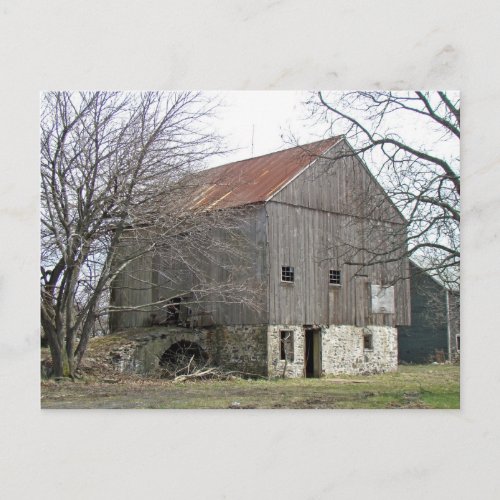 Old Pennsylvania Bank Barn Postcard