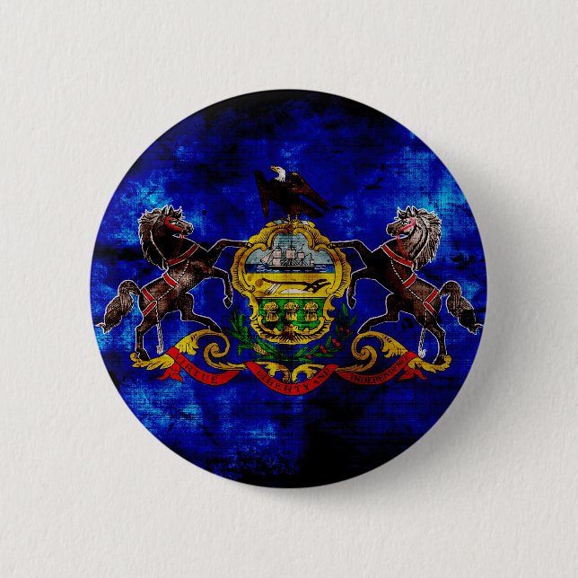 Old Pennsylvania Flag; Button (Front)