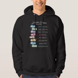 Old People Elderly Texting Code Senior Citizen Hoodie