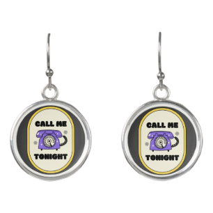 old phone, call me tonight earrings