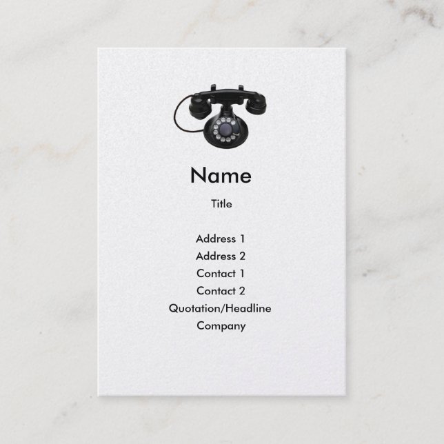 Old Phone Profile Card (Front)