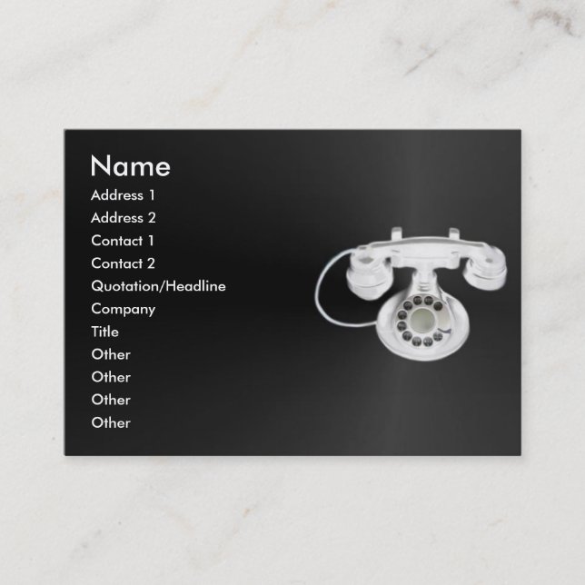 Old Phone Profile Card (Front)