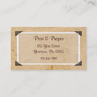 Old Photo Custom Photo Business Card