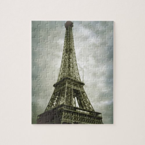 Old Photo Effect Eiffel Tower Paris Jigsaw Puzzle