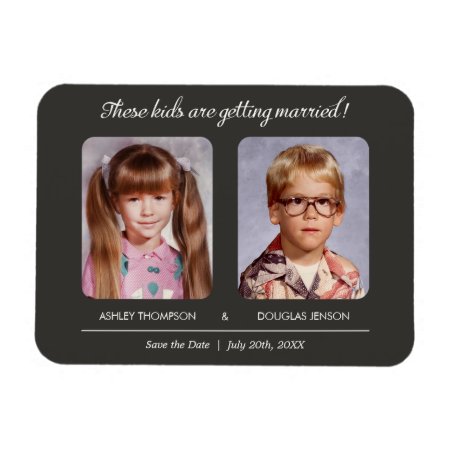 Old Photo Save The Date Magnets