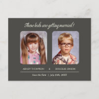 Old Photo Save the Date Postcard
