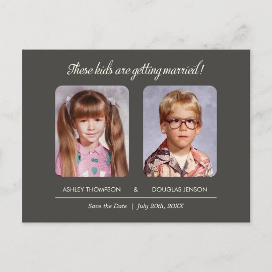 Old Photo Save The Date Postcard Zazzle Old Photo Save The Date Postcard