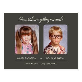 Old Photo Save the Date Postcard