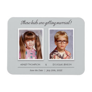 Old Photo Wedding Save the Date Magnet