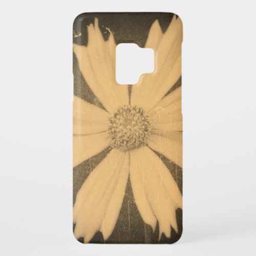 Old photo Yellow Cosmos Flower Close_up Case_Mate Samsung Galaxy S9 Case