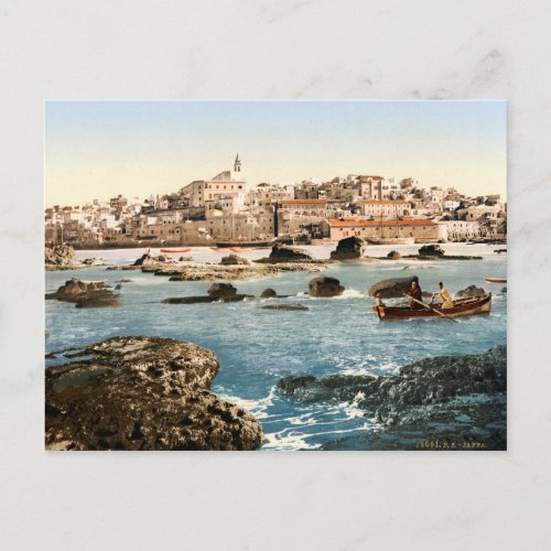 Old photochrom print of Jaffa  Postcard