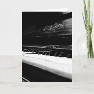 Old Piano Card