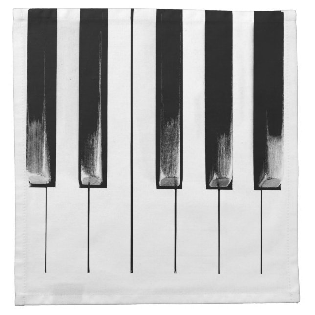 Old Piano Keys Cloth Napkin (Front)