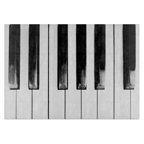 Old Piano Keys Cutting Board