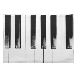 Old Piano Keys Funny Cool Cloth Placemat
