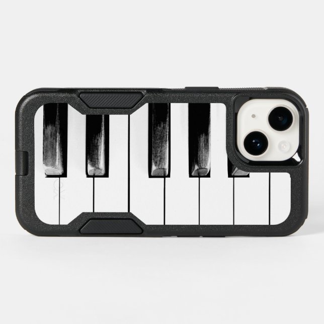 Old Piano Keys Funny Cool Otterbox iPhone Case (Back Horizontal)