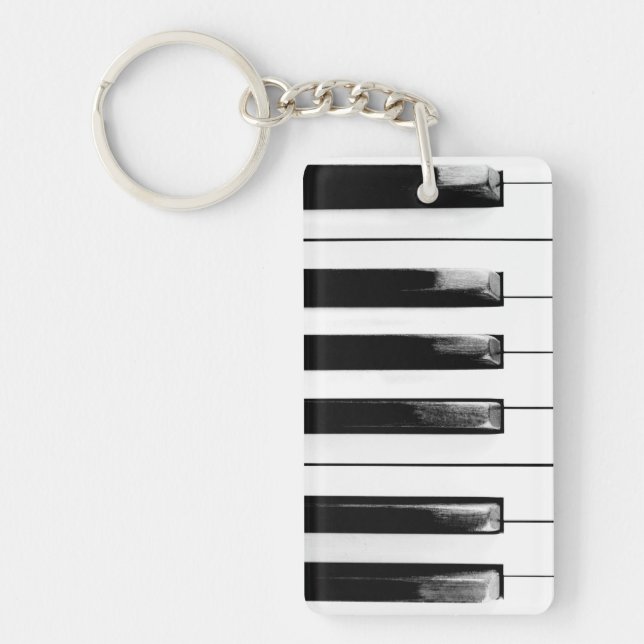 Old Piano Keys Keychain (Front)
