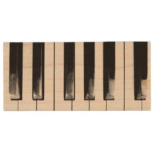 Old Piano Keys Wood Flash Drive