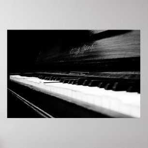 Old Piano Poster