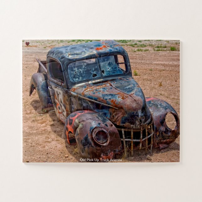 Old Pick Up Truck Arizona Jigsaw Puzzle (Horizontal)