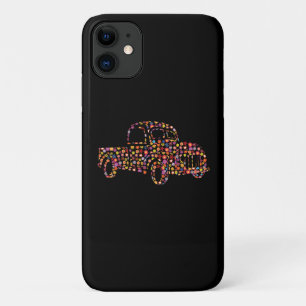 Old Pickup Truck Flower Pattern iPhone 11 Case