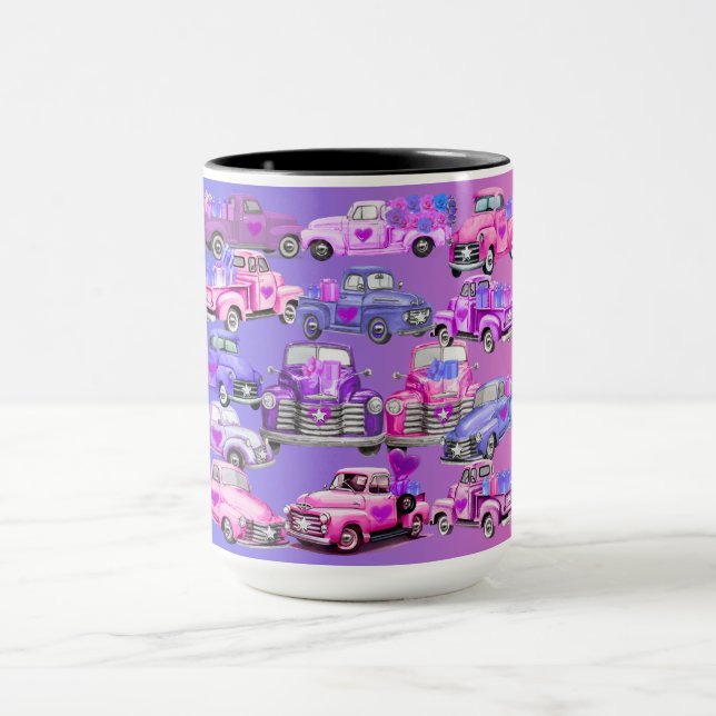 Old Pickup Trucks Coffee Mug (Center)