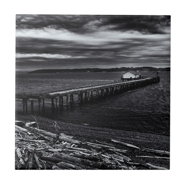 Old Pier Ceramic Tile (Front)