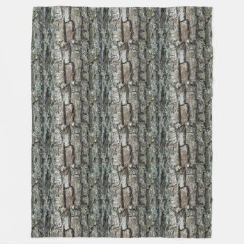 Old Pine Bark Fleece Blanket by KreaturFlora at Zazzle