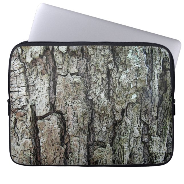 Old Pine Bark Laptop Sleeve (Front)