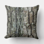 Old Pine Bark Rustic Wooden Throw Pillow at Zazzle