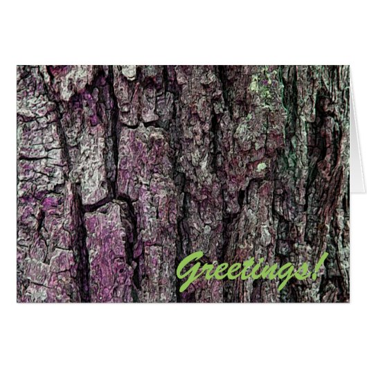 Old Pine Bark with Text Cards (Front Horizontal)