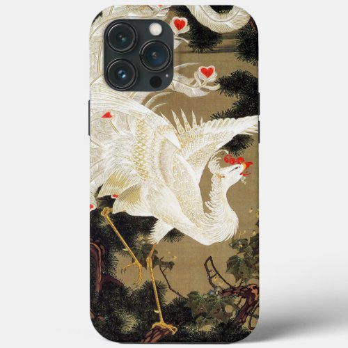 Old Pine Tree and White Phoenix by Ito Jakuchu iPhone 13 Pro Max Case