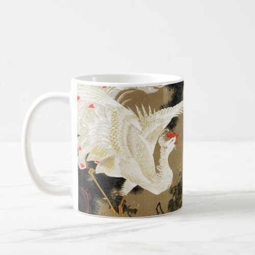 Old Pine Tree and White Phoenix by Ito Jakuchu Coffee Mug