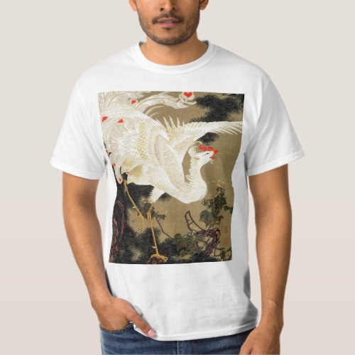 Old Pine Tree and White Phoenix by Ito Jakuchu T_Shirt