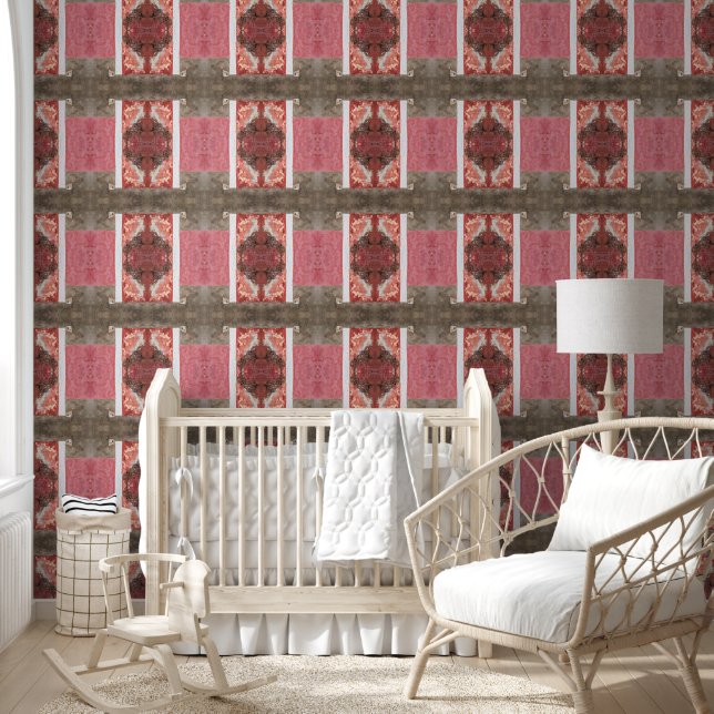 Old pink, white and grey wall medium (Kids)
