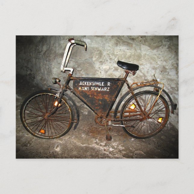 Old Pit Bicycle Postcard (Front)