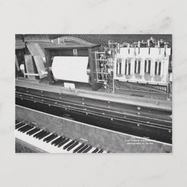 Old Player Piano Postcard (Front)
