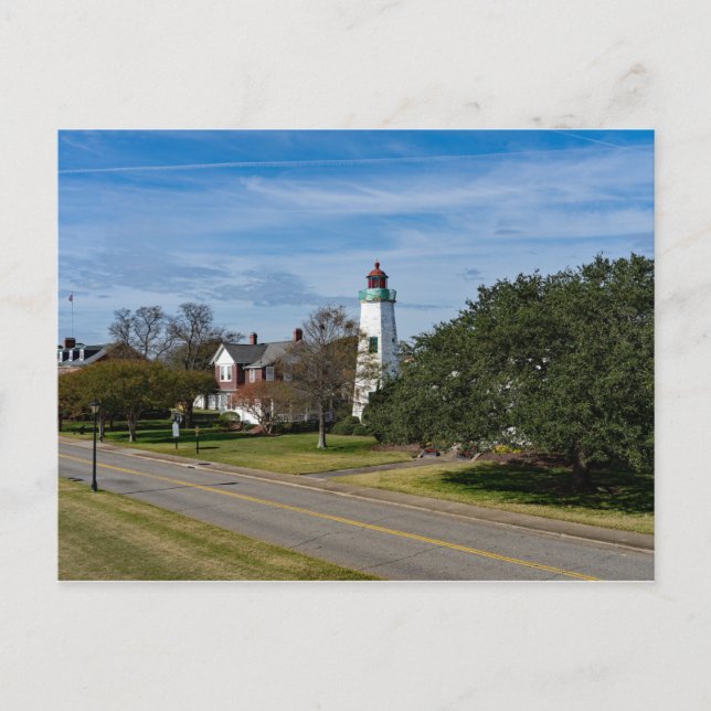 Old Point Comfort Lighthouse - Hampton, Virginia Postcard (Front)