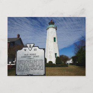 Old Point Comfort Lighthouse - Hampton, Virginia Postcard