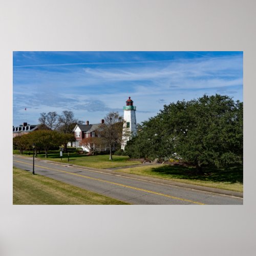 Old Point Comfort Lighthouse in Hampton Virginia Poster