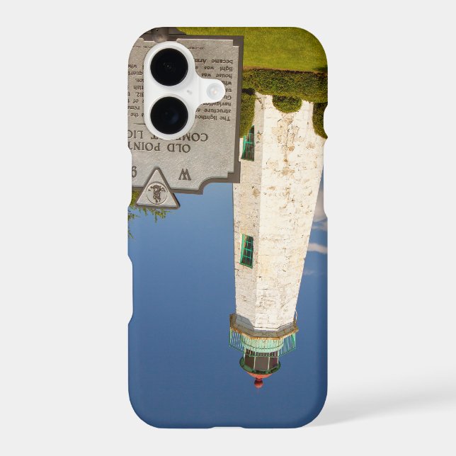 Old Point Comfort Lighthouse Iphone Case (Back)