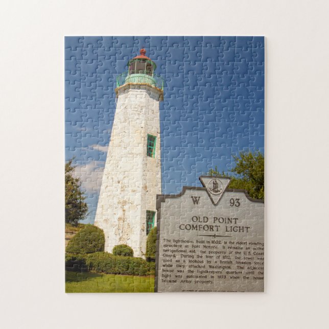 Old Point Comfort Lighthouse Jigsaw Puzzle (Vertical)