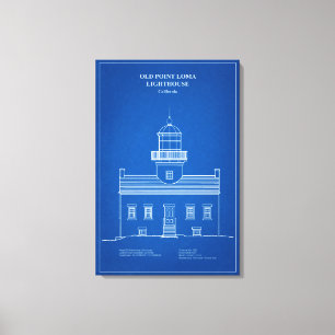 Old Point Loma Lighthouse - California – AD Canvas Print