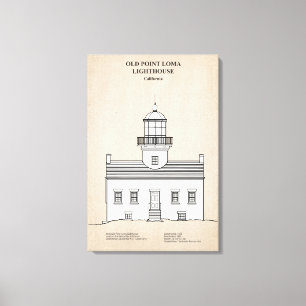 Old Point Loma Lighthouse - California - SBD Canvas Print