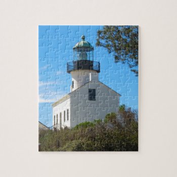 Old Point Loma Lighthouse Jigsaw Puzzle by lighthouseenthusiast at Zazzle