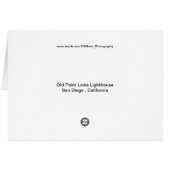 Old Point Loma Lightstation Cards (Back Horizontal)