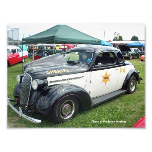 Old Police Car Photo Print